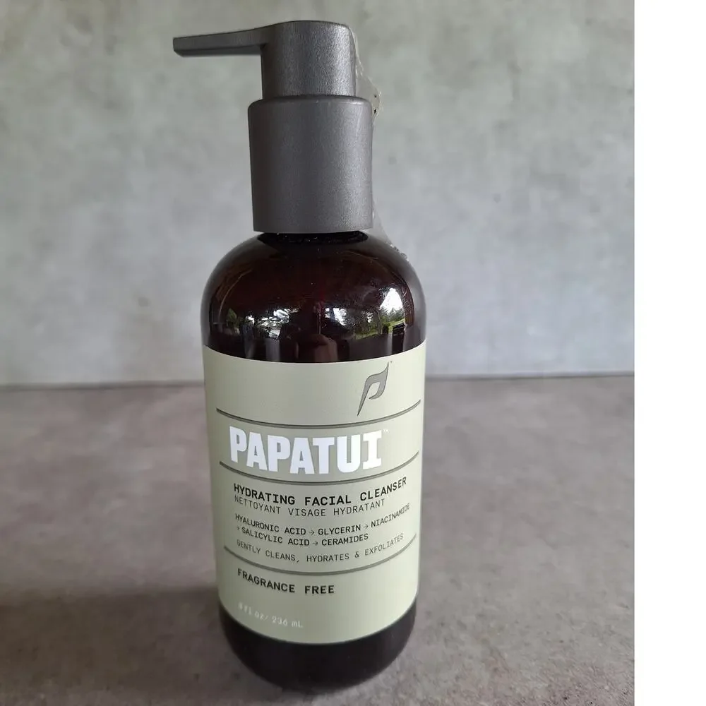 Papatui Hydrating facial cleanser for men NEW 8 oz Skincare exofoliates